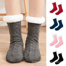 Unisex warmer Winter Fuzzi -Socken Anti -Slip